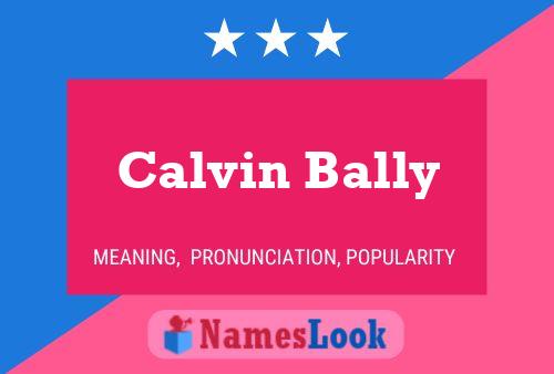 Pôster do nome Calvin Bally