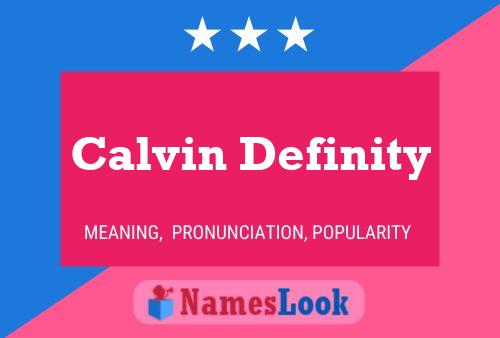 Pôster do nome Calvin Definity