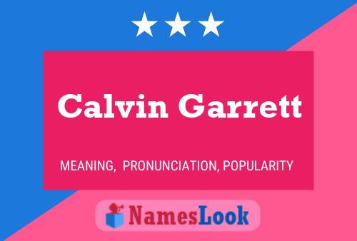 Pôster do nome Calvin Garrett