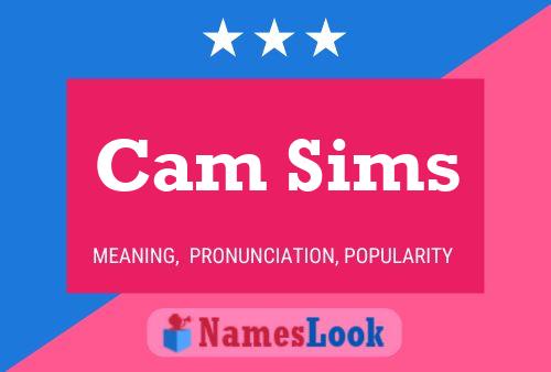 Pôster do nome Cam Sims