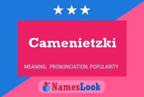 Pôster do nome Camenietzki