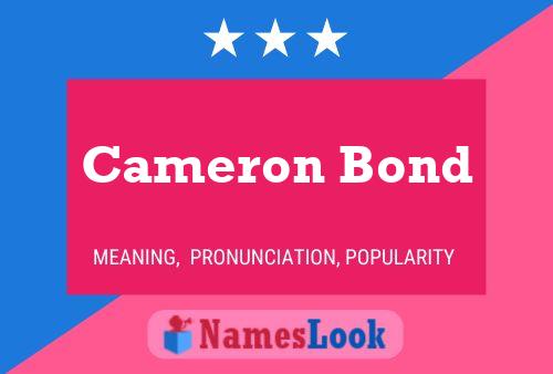 Pôster do nome Cameron Bond