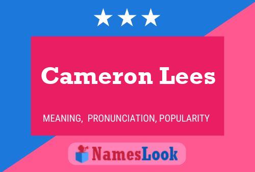 Pôster do nome Cameron Lees