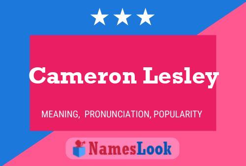 Pôster do nome Cameron Lesley