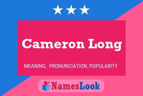 Pôster do nome Cameron Long