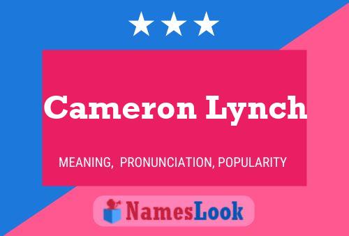 Pôster do nome Cameron Lynch