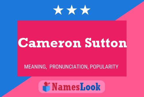 Pôster do nome Cameron Sutton