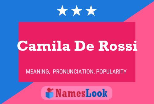 Pôster do nome Camila De Rossi