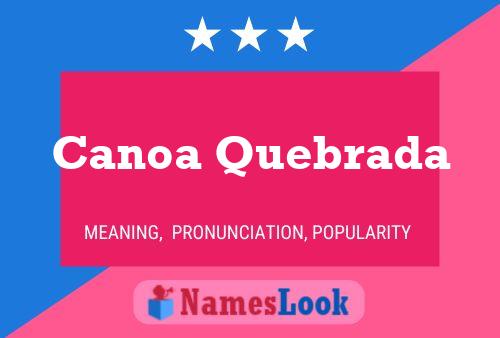 Pôster do nome Canoa Quebrada