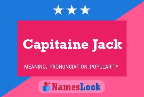 Pôster do nome Capitaine Jack