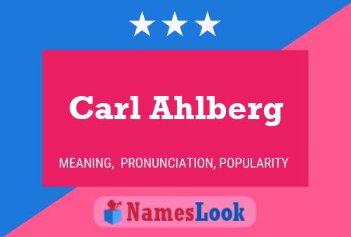 Pôster do nome Carl Ahlberg