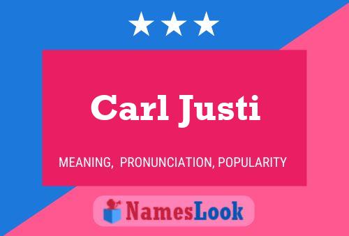 Pôster do nome Carl Justi