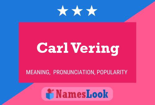 Pôster do nome Carl Vering