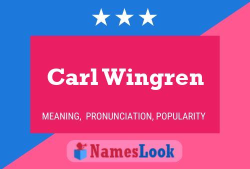 Pôster do nome Carl Wingren