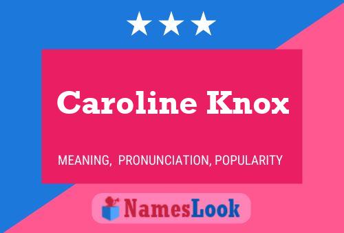 Pôster do nome Caroline Knox