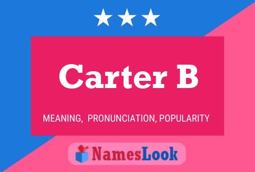 Pôster do nome Carter B