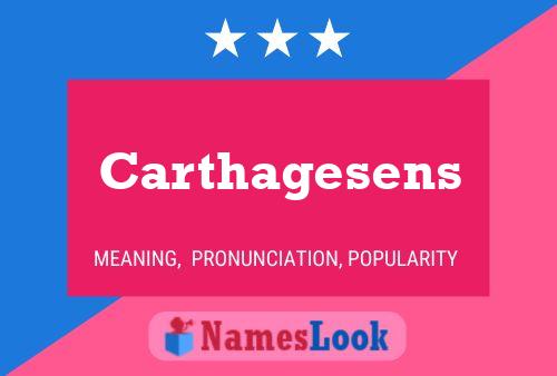 Pôster do nome Carthagesens