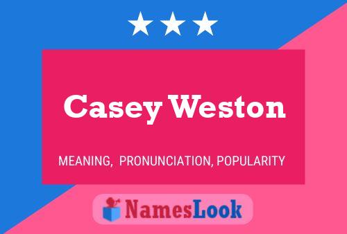 Pôster do nome Casey Weston