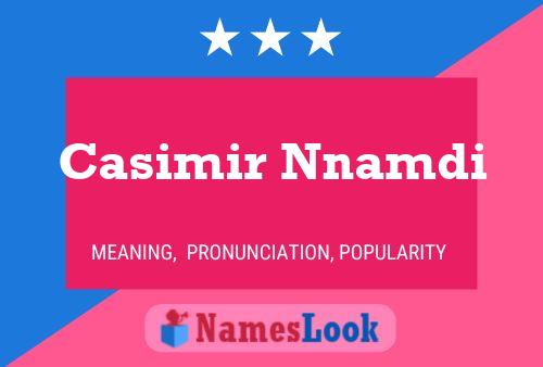 Pôster do nome Casimir Nnamdi