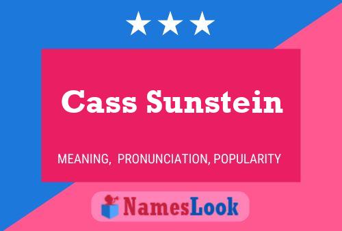 Pôster do nome Cass Sunstein