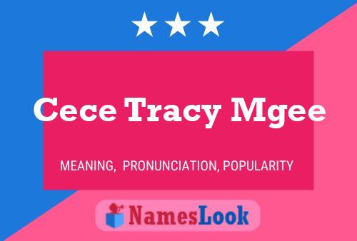 Pôster do nome Cece Tracy Mgee