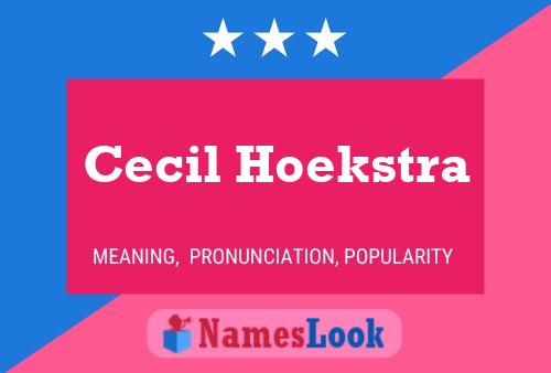 Pôster do nome Cecil Hoekstra