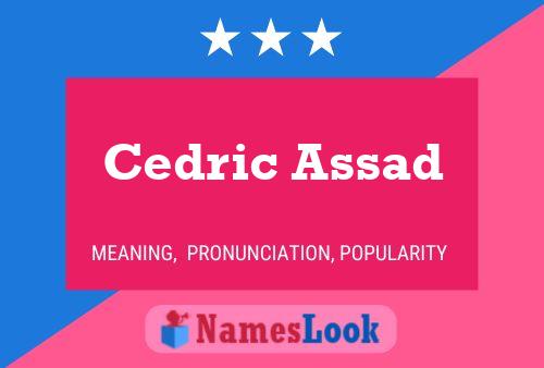 Pôster do nome Cedric Assad