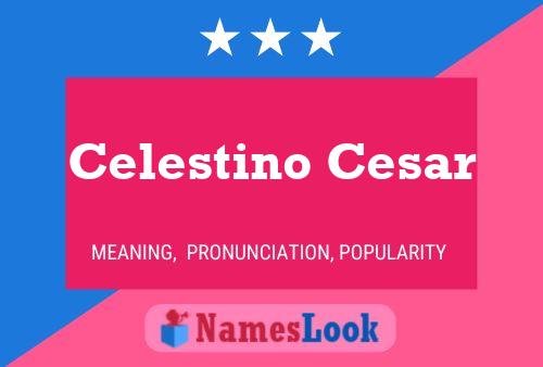 Pôster do nome Celestino Cesar