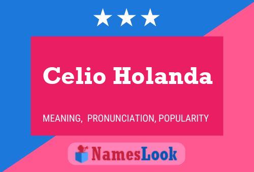 Pôster do nome Celio Holanda