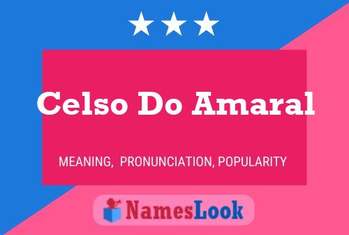 Pôster do nome Celso Do Amaral