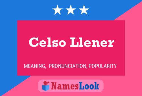 Pôster do nome Celso Llener