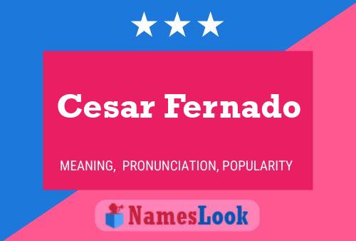 Pôster do nome Cesar Fernado