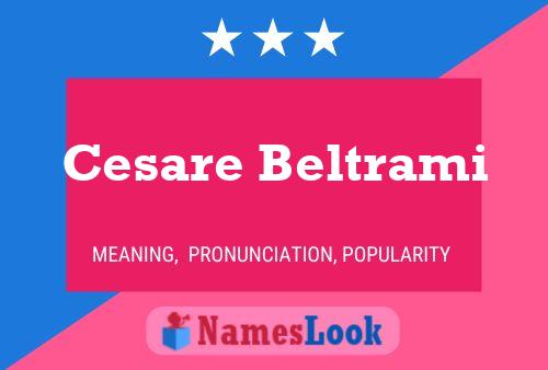 Pôster do nome Cesare Beltrami