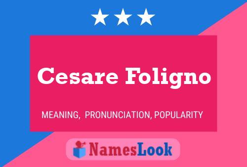 Pôster do nome Cesare Foligno