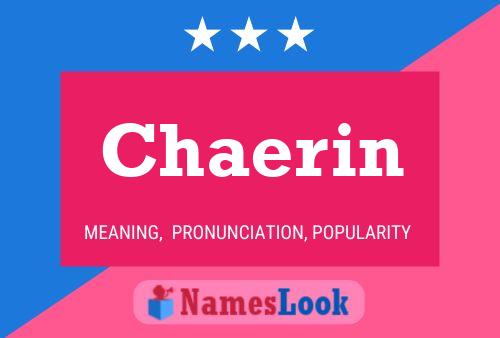 Pôster do nome Chaerin