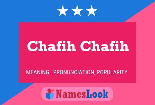 Pôster do nome Chafih Chafih