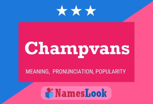 Pôster do nome Champvans