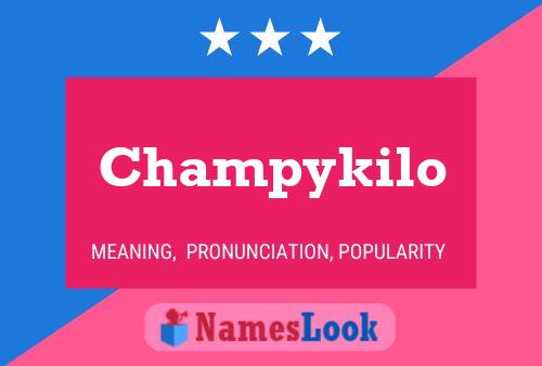 Pôster do nome Champykilo