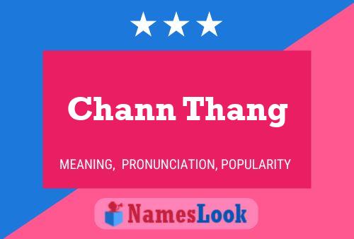 Pôster do nome Chann Thang