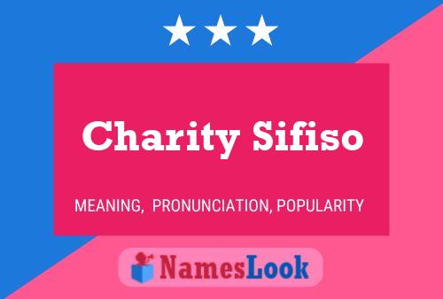 Pôster do nome Charity Sifiso