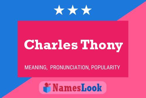 Pôster do nome Charles Thony