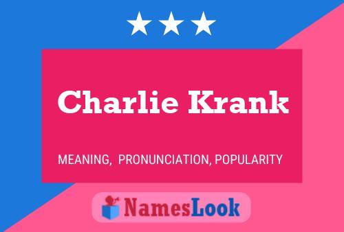 Pôster do nome Charlie Krank