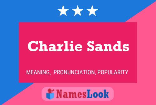 Pôster do nome Charlie Sands