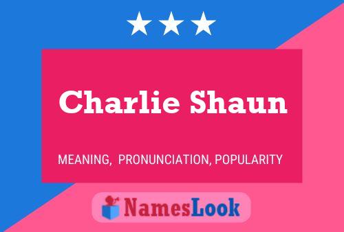 Pôster do nome Charlie Shaun