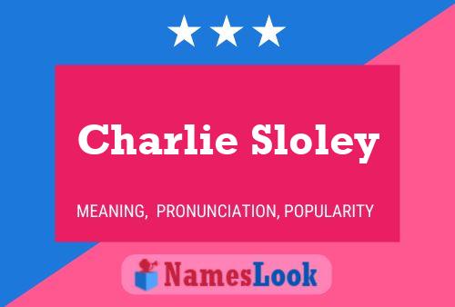 Pôster do nome Charlie Sloley