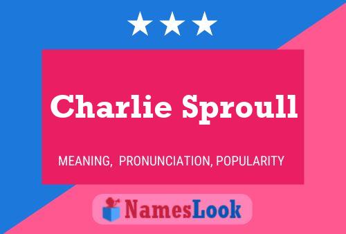 Pôster do nome Charlie Sproull