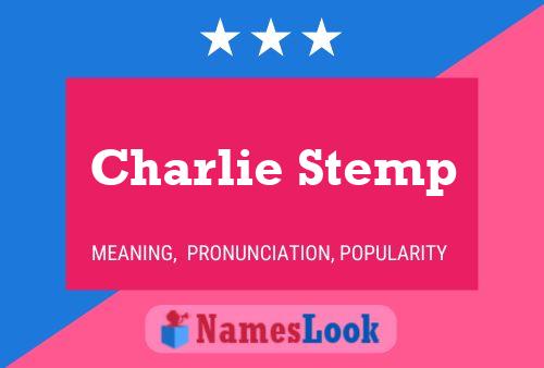 Pôster do nome Charlie Stemp