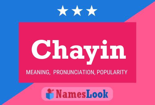 Pôster do nome Chayin