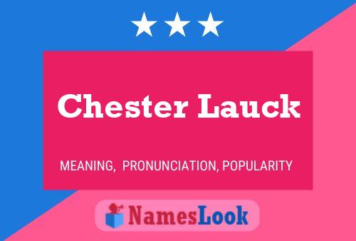 Pôster do nome Chester Lauck