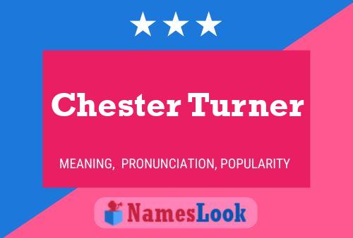 Pôster do nome Chester Turner